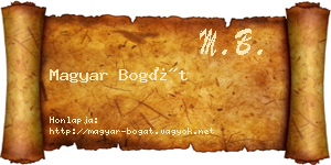 Magyar Bogát névjegykártya